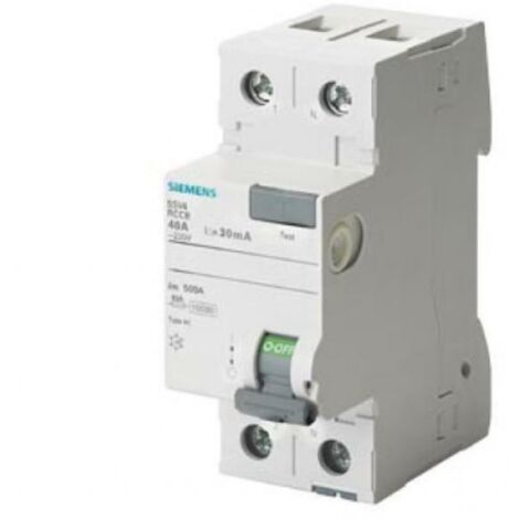 Pure differential switch 2 poles 63a 30ma type ac 5sv43160 5sv4316-0