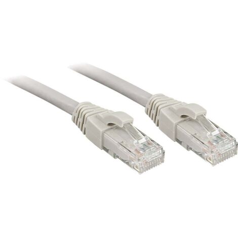 Câbles réseau et DAC LINDY UTP Cat.6 Cable Grey 0.3m LSOH incl. Testprotocol (1/2)