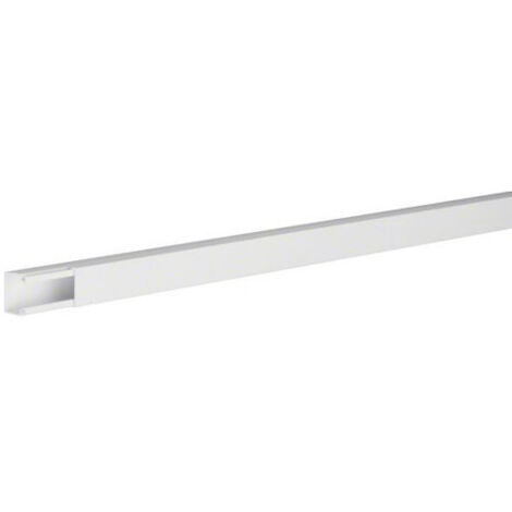 Hager – Goulotte Liféa 20x20mm en PVC – Barre de 2m – Pour installations électriques en intérieur – Couleur blanc pur
