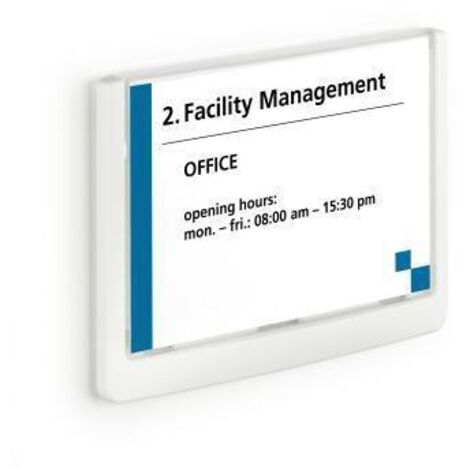 DURABLE Türschild Click SIGN 486102 149x105,5mm weiß (1/4)
