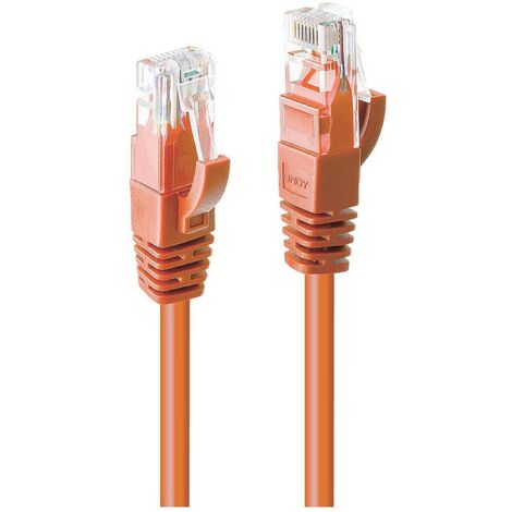 LINDY 48108 RJ45 Câble réseau, câble patch CAT 6 U/UTP 2.00 m orange 1 pc(s) S239292 (1/4)