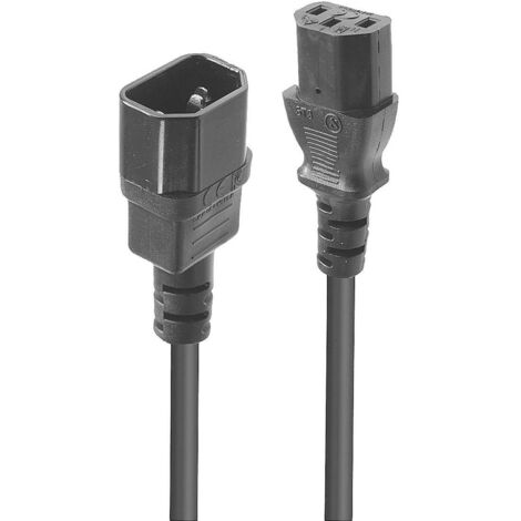 Câbles - Alimentation LINDY 1m IEC C14 an IEC C13 Mains Cable (1/5)