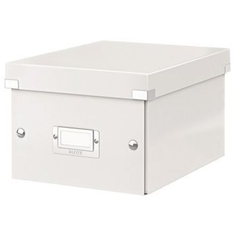 Boîte de rangement carton Leitz CLick&Store Wow H 16 X L 21,7 x P 28 cm blanche