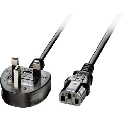 Câbles - Alimentation LINDY 2m IEC mains lead UK (1/3)