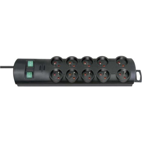 Brennenstuhl – Limiteur de tension 10 prises AC – Protection IP20 – Câble 2 m – Pour installations électriques professionnelles