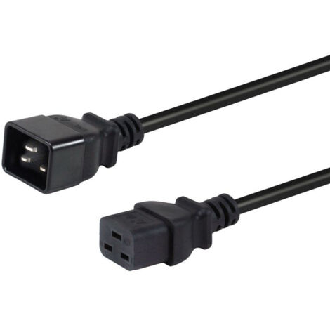 Equip 112131 cable de transmission Black 3 m IEC C20 IEC C19 (1/3)