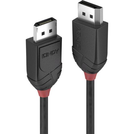 Câble de raccordement LINDY DisplayPort Fiche mâle DisplayPort, Fiche mâle DisplayPort 1.00 m noir 36491 Câble DisplayP (1/3)
