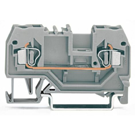 Borne de passage WAGO 280-901 5 mm ressort de traction Affectation: L gris 100 pc(s) S28587 (1/2)
