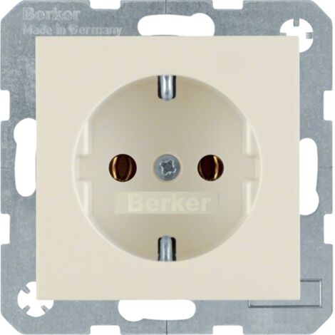 Prise Schuko Berker/B.Kwadrat 16A IP20 crème brillante S.1 47438982 (1/2)