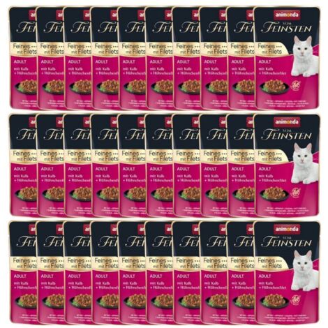 Nourriture humide pour chat Animonda au veau 30x85g