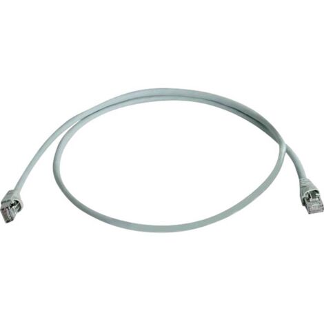 Câble de raccordement réseau informatique RJ45 Telegärtner 100008268 CAT 6a S/FTP gris 1.50 m Y623401 (1/4)