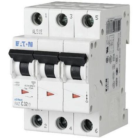 EATON (MOELLER) DISJONCTEUR FAZ-B32/3 B 32 A, 3P INTERRUPTEUR DE CIRCUIT (1/2)