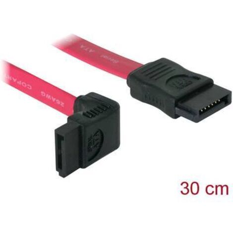 Câble de raccordement Delock disque dur [1x SATA femelle 7 pôles - 1x SATA femelle 7 pôles] 0.30 m rouge C676871 (1/2)