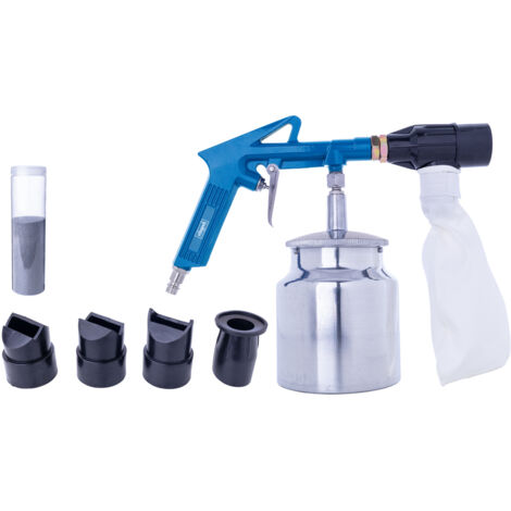 Scheppach Kit Sableuse pneumatique - Pistolet pour tous types de compresseurs