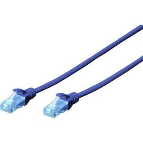 Câble de connexion U/UTP Cat5e - [1x RJ45 mâle - 1x RJ45 mâle] - DK-1511-030/B - 3.00 m - bleu R49828 (1/2)