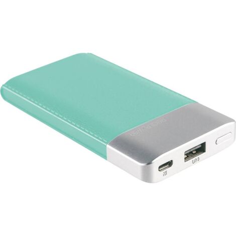 RealPower PB-4000 Powerbank (batterie supplémentaire) 4000 mAh LiPo bleu Y710292 (1/4)