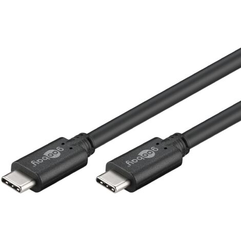 Câble USB-C™, USB 3.2, 4K/60 Hz, 60 W, 5 Gbit/s, Power Delivery, 1 m, Connecteur USB-C™  Connecteur USB-C™. Longueur de câble 1 m (1/3)