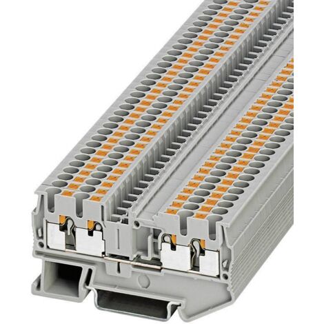 Phoenix Contact – Blocs de jonction simples à 4 conducteurs 3209578 – Section de câble 0,14 à 4 mm² – Raccordement Push-in – Courant 24 A, Tension 800 V (1/4)