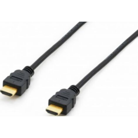 Câble de raccordement Equip HDMI Fiche mâle HDMI-A 7.50 m noir 119372 contacts dorés Câble HDMI (1/4)