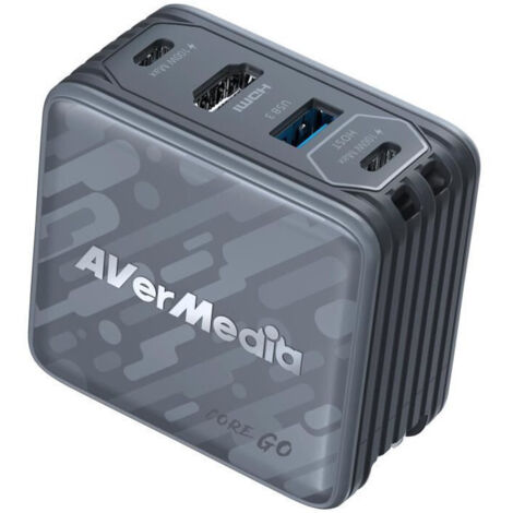 Chargeur GaN - AVERMEDIA - 100W avec Sortie HDMI 4K GC313 Noir (1/4)