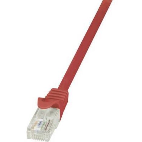 Câble réseau LogiLink U/UTP cat 5e 3 m rouge - CP1064U - 3.00 m - rouge - [1x RJ45 mâle - 1x RJ45 mâle] V964551 (1/2)