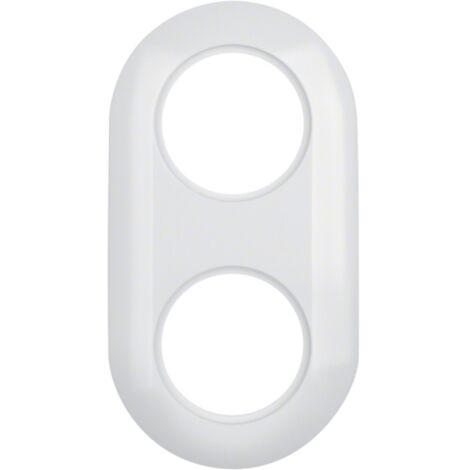 HAGER CADRE 2 POSTES SERIE 1930 BLANC POLAIRE