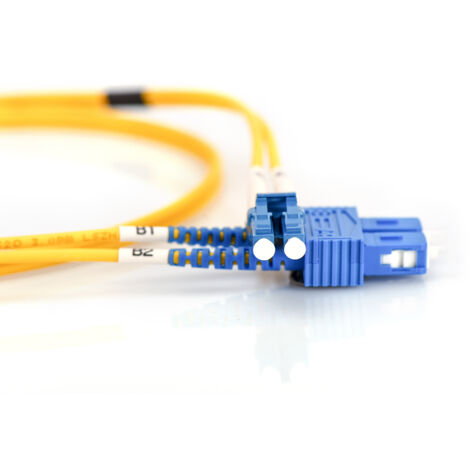 Câbles réseau et DAC DIGITUS FO patch cord duplex LC to SC SM OS2 09/125u 5 m 5m de longueur (1/5)