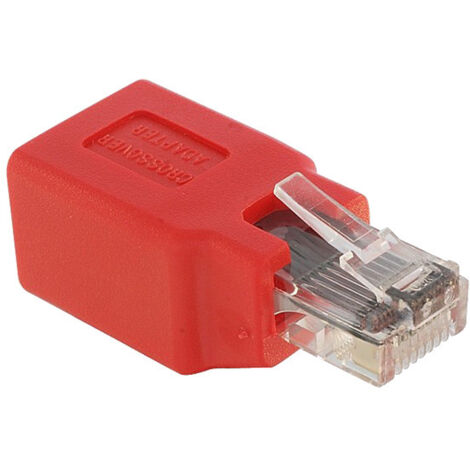 Adaptateur Modulaire RJ45 Croisé, CAT 5e, Prise RJ45 (8P8C) Fiche RJ45 (8P8C). (1/4)