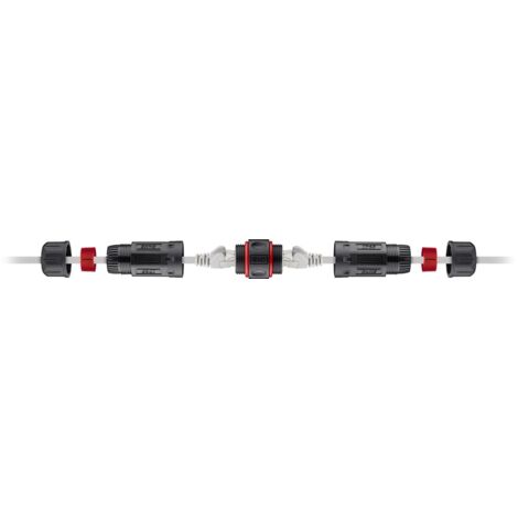 79566 Goobay Coupleur modulaire RJ45 d'extérieur (IP68), CAT 6 STP - Coupleur modulaire RJ45 d'extérieur (IP68), CAT 6 STP (1/7)