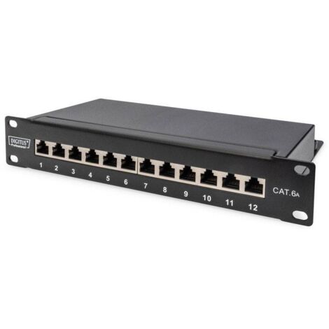 Panneau de brassage Digitus DN-91612S-EA 12 ports CAT 6a 1 UH 1 pc(s) Q120322