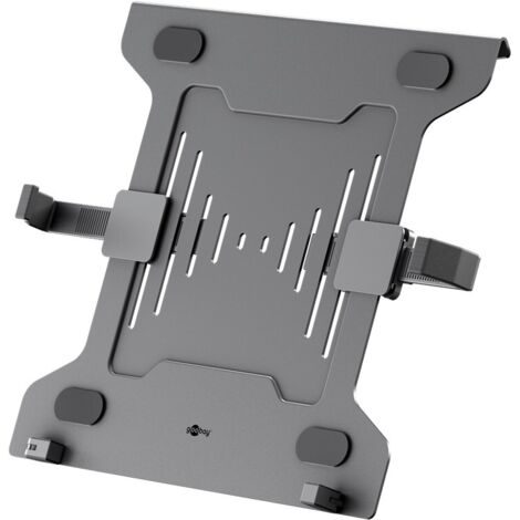 Plateau pour Ordinateur Portable pour Support d'Écran, noir, pour ordinateurs portables de 10 à 15,6 pouces (25 - 40 cm), max. 4,5 kg, pour montage sur un support d'ecran. (1/5)