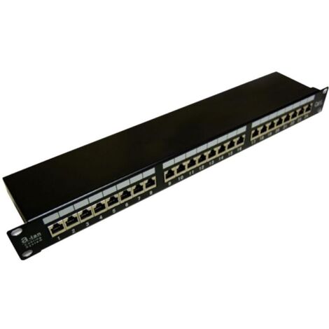 Alantec PK006 Panneau de brassage STP cat.5e 24 ports LSA 1U 19" (1/2)