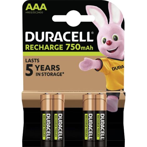 Piles Duracell Rcr 3a Aaax4 750mah