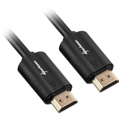 Sharkoon HDMI/HDMI 4K, 7.5m HDMI cable 7.5m HDMI type A (Standard) Noir (1/4)