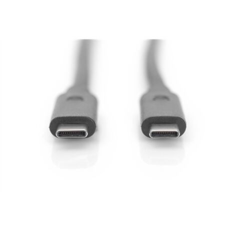 Digitus Câble USB-C Mâle USB-C 24 broches Mâle USB-C 24 broches Noir 1 m (1/4)
