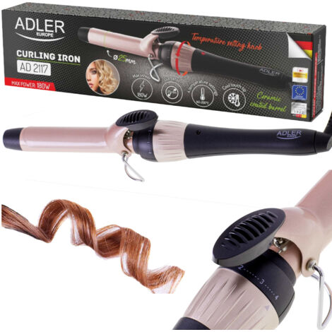 FER À FRISER LES CHEVEUX 25mm RÉGLAGE DE LA TEMPÉRATURE 180W ADLER AD2117 (1/5)