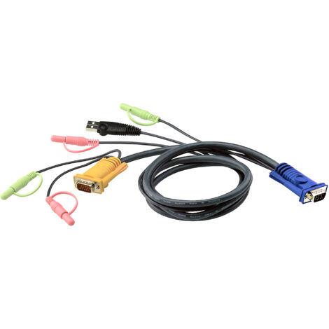 Aten 2L-53XXU - Cordon KVM USB-Audio 1.8 m (1/2)