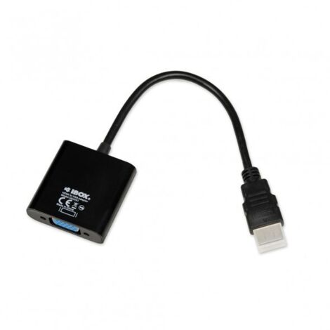 iBox IAHV01 câble adaptateur vidéo HDMI Type A (Standard) VGA (D-Sub) Noir (1/4)