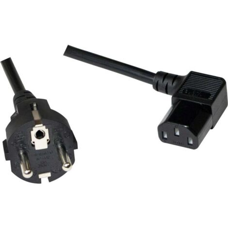 Câble de raccordement LogiLink appareils IEC [1x Prise mâle + contact de protection - 1x Secteur femelle C13] 3.00 m noir S727551 (1/2)