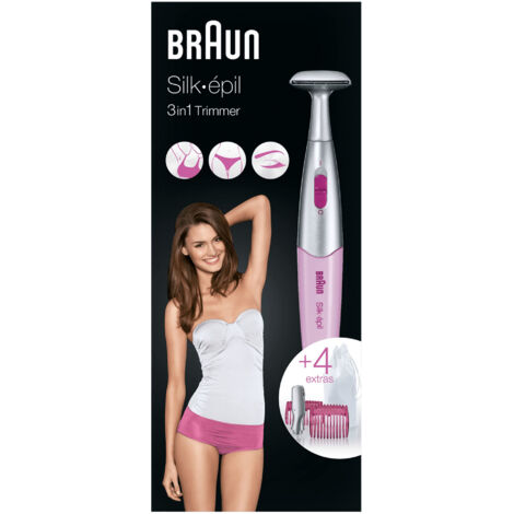 Braun Silk-épil Styler FG1100 tondeuse bikini Rose