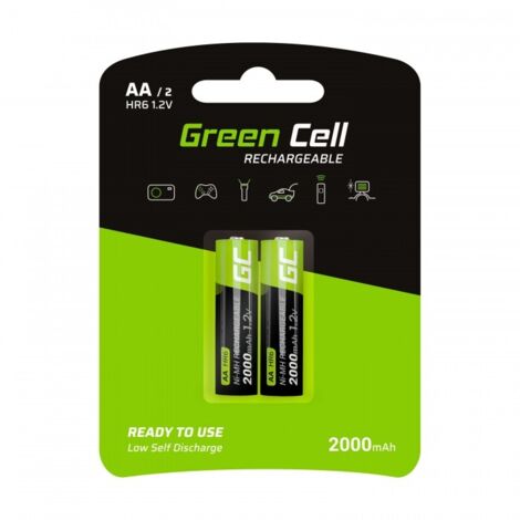 Pile domestique Green Cell GR06 Pile rechargeable AA Nickel-Métal Hydrure (NiMH) (1/3)