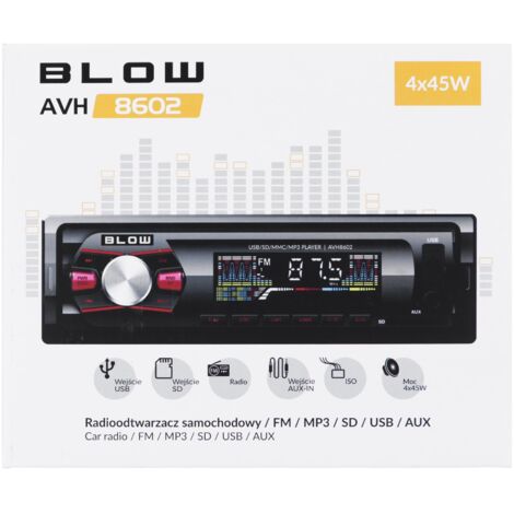 Car Radio BLOW AVH-8602 MP3/USB/SD/MMC (1/5)