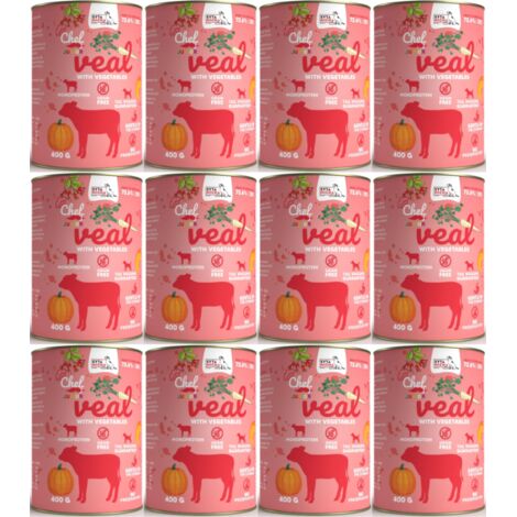 Nourriture humide pour chien SYTA MICHA veau aux légumes junior 12x400g