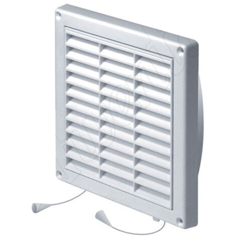 130x130mm Ventilation murale conduit couvrir avec tirette net et l'obturateur (1/4)