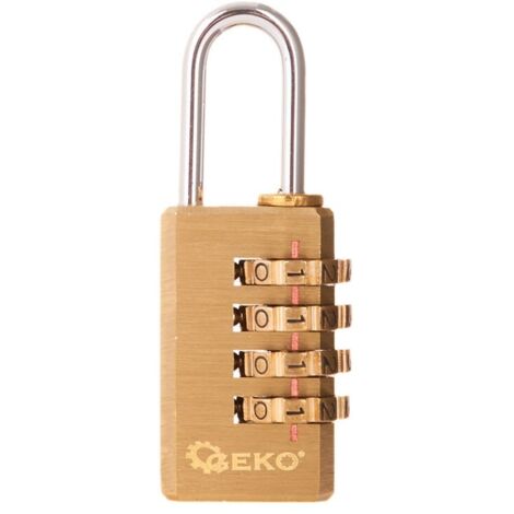 Cadenas à code 4 chiffres en laiton 10000 combinaisons 21 mm (1/5)
