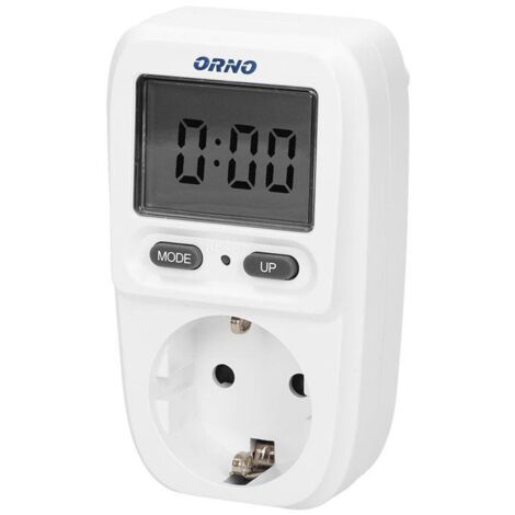 Wattmètre, calculateur d'énergie avec écran LCD OR-WAT-419(GS) schuko (1/5)