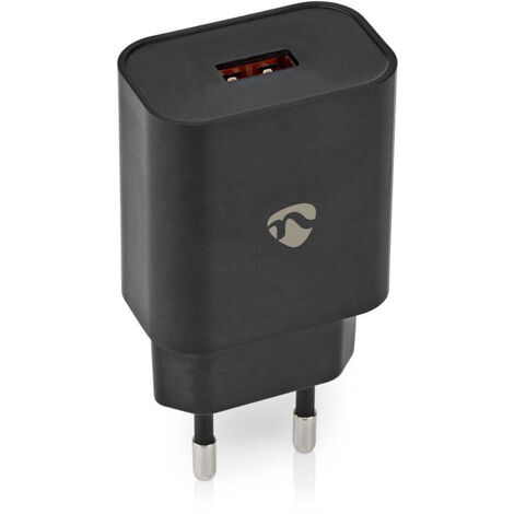 Chargeur mural 18 w fonction de charge rapide 15 20 30 a nombre de sorties 1 usb a sans cable selection automatique de la tension (1/5)