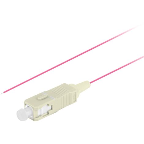 Lanberg - Lanberg MM SC/UPC OM4 câble fibre optique pigtail 2m violet FP-SCUP-MS41-0020-VT (1/3)