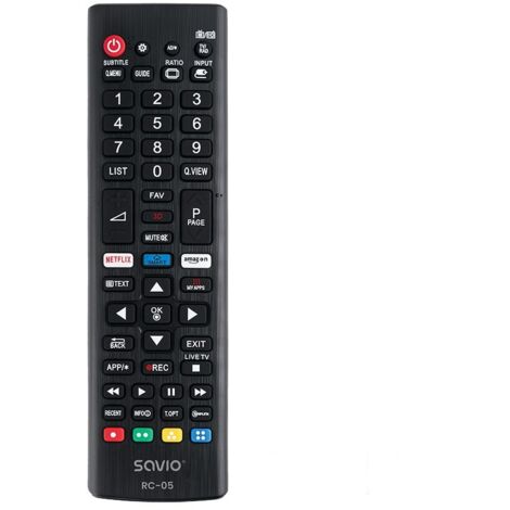 Savio RC-05 do TV LG télécommande IR sans fil TV, Universal Buttons (1/4)