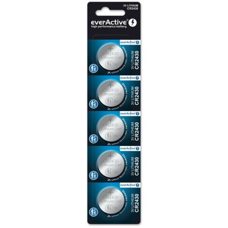 Pile au lithium mini everactive cr2430 5 pièces. (1/2)